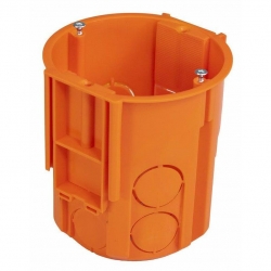 PAWBOL puszka FI68 łączeniowa A.0080 głęboka (80MM) pojedyncza z wkrętami instalacyjna podtynkowa