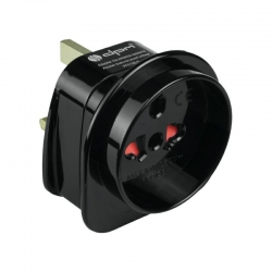 Adapter podróżny angielski UK-Polski EU czarny PF01GB-B