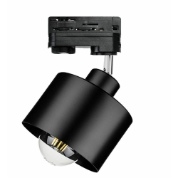 Lampa LOFT ABI TRACK 1xE27 3F na szynoprzewód LUXsystem czarna
