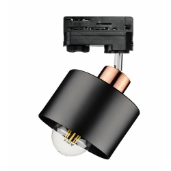 Lampa LOFT ABI TRACK 1xE27 3F na szynoprzewód LUXsystem czarno-złota