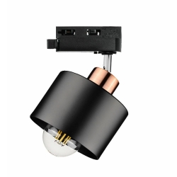 Lampa LOFT ABI TRACK 1xE27 1F na szynoprzewód LUXsystem czarno-złota