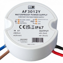 Zasilacz led 30W 12V DC AF3012Y IP67 puszkowy do puszki 2,5A