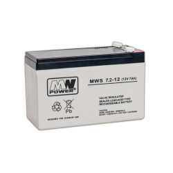 Akumulator MWPower MWS 12V 7,2Ah Warszawa-30694