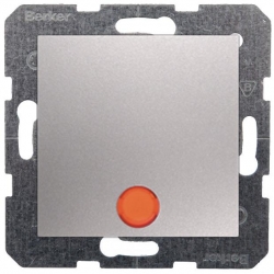 HAGER POLO Berker B.Kwadrat łącznik podś schodowy aluminium 533036+16211404