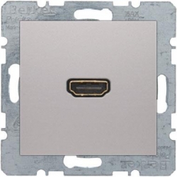 HAGER POLO Berker B.kwadrat Gniazdo HDMI alu mat 3315421404