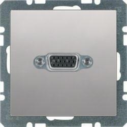 HAGER POLO Berker Q.1 Q.3 Q.7 Gniazdo VGA alu aksamit 3315406084