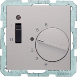 HAGER POLO Berker B.3/B.7 Regulator temp pomieszczenia aluminium mat 20301404