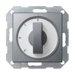Gira Wyłącznik 3-stopniowy Gira System 55 aluminium