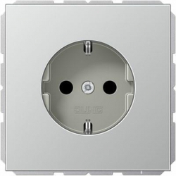 JUNG LS990 Gniazdo SCHUKO aluminium 16A 250V
