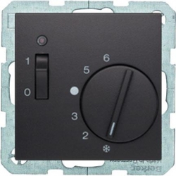HAGER POLO Berker B.3/B.7 Regulator temp pomieszczenia antracyt 20301606