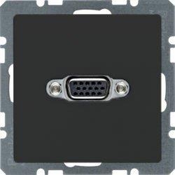 HAGER POLO Berker Q.1 Q.3 Q.7 Gniazdo VGA antracyt aksamit 3315406086