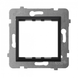 OSPEL ARIA CZARNY METALIK Adapter podtynkowy systemu OSPEL 45 do serii Aria AP45-1U/m/33