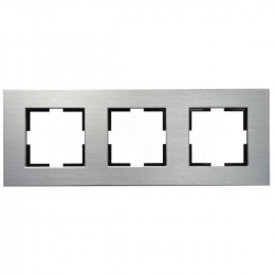 VIKO ARTLINE Ramka potrójna aluminium srebrna 92182323
