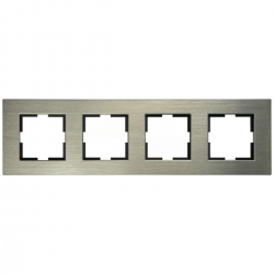 VIKO ARTLINE Ramka poczwórna aluminium, brązowy 92182304
