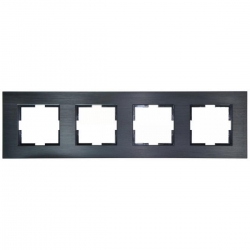 VIKO ARTLINE Ramka poczwórna aluminium, czarny 92182314