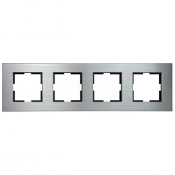 VIKO ARTLINE Ramka poczwórna aluminium srebrna 92182324