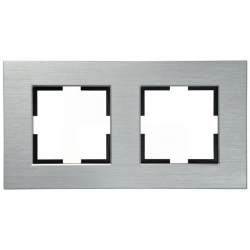 VIKO ARTLINE Ramka podwójna aluminium srebrna 92182322