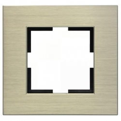 VIKO ARTLINE Ramka pojedyncza pozioma aluminum brązowa 92182301