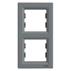 SCHNEIDER ELECTRIC ASFORA Ramka podwójna pionowa stal EPH5810262