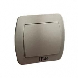 KONTAKT-SIMON Akord Łącznik hermetyczny jednobiegunowy IP44 satyna AW1B/29