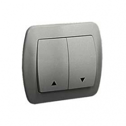 KONTAKT-SIMON Akord Przycisk żaluzjowy dwbiegunowy aluminium AZ1/26
