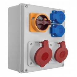 PAWBOL Rozdzielnica R-BOX 240 1x32A/5P 1x16A/5P 2x250V, wyłącznik L/P IP44 B.1095W