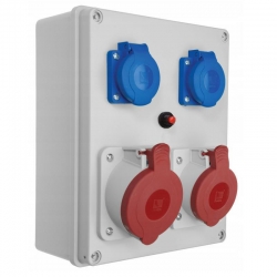PAWBOL Rozdzielnica R-BOX 240 1x32A/5P 1x16A/5P 2x250V IP44 B.1098