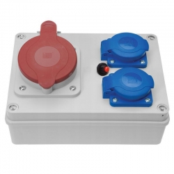 PAWBOL Rozdzielnica R-BOX 190 1x32A/5P 2x250V, IP44 B.1603