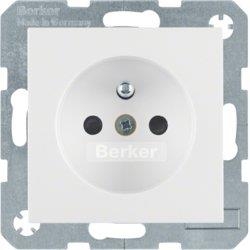 HAGER POLO Berker B.3/B.7 gniazdo poj. z/u biały mat 396380+3965761909