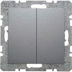 HAGER POLO Berker B.3/B.7 Łącznik podw. schodowy alu mat 53303808+16231404