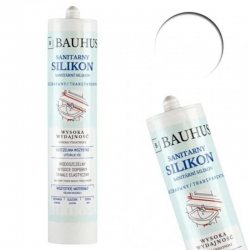 BAUHUS Silikon sanitarny bezbarwny 280ml wodoszczelny