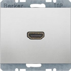 HAGER POLO Berker K.5 Gniazdo HDMI aluminium 3315427003