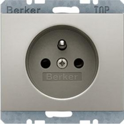 HAGER POLO Berker K.5 gniazdo z/u poj. stal szlachetna 396380+3965757004