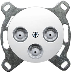 HAGER POLO Berker R.1/R.3 gniazdo 3F DATA (UPC) biały 53455131+12032089