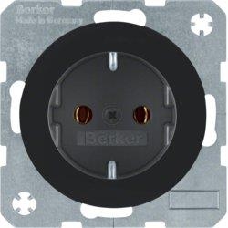 HAGER POLO Berker R.1/R.3 Gniazdo poj. Schuko 16A 250V antracyt 47432045