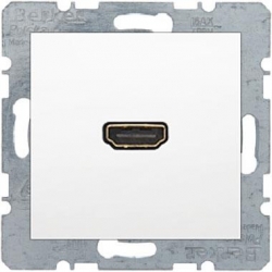 HAGER POLO Berker B.Kwadrat Gniazdo HDMI biały połysk 3315428989