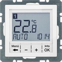 HAGER POLO Berker Q.1 Q.3 Q.7 Regulator temperatury biały aksamit 20446089