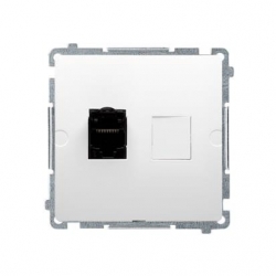KONTAKT-SIMON Basic Moduł Gniazdo komputerowe pojedyncze RJ45 kat.6 z prze