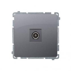 KONTAKT-SIMON Basic Gniazdo TV-DATA srebrny mat BMAD1.01/43