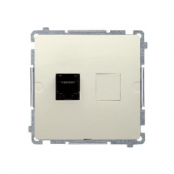 KONTAKT-SIMON Basic Gniazdo komp. poj.  RJ45 kat.5e beżowe BMF51.02/12