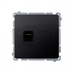 KONTAKT-SIMON Basic Gniazdo komp. poj. RJ45 kat.5e grafit BMF51.02/28