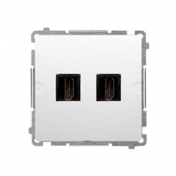 KONTAKT-SIMON Basic Gniazdo HDMI podwójne białe BMGHDMI2.01/11