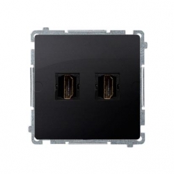 KONTAKT-SIMON Basic Gniazdo HDMI podwójne grafit BMGHDMI2.01/28
