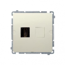 KONTAKT-SIMON Basic Gniazdo HDMI pojedyncze beżowe BMGHDMI.01/12