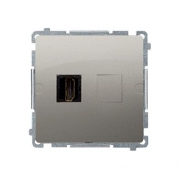 KONTAKT-SIMON Basic Gniazdo HDMI pojedyncze grafit BMGHDMI.01/29