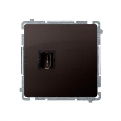 KONTAKT-SIMON Basic Gniazdo HDMI pojedyncze czekoladowy BMGHDMI.01/47