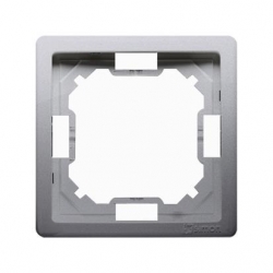 KONTAKT-SIMON Basic Ramka pojedyncza uniwersalna stal inox BMR1/21
