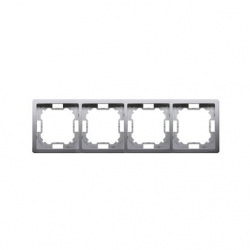 KONTAKT-SIMON Basic Ramka poczwórna uniwersalna stal inox BMR4/21