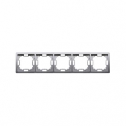 KONTAKT-SIMON Basic Ramka pięciokrotna uniwersalna stal inox BMR5/21