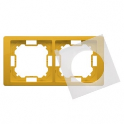 KONTAKT-SIMON Basic NEOS Ramka podwójna IP44 słoneczny BMRC2B/034
